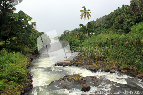 Image of Falefa waterfall
