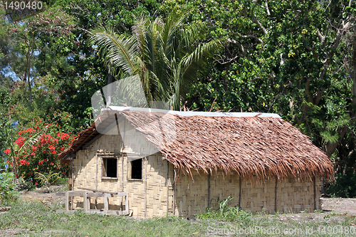 Image of Hut and trees