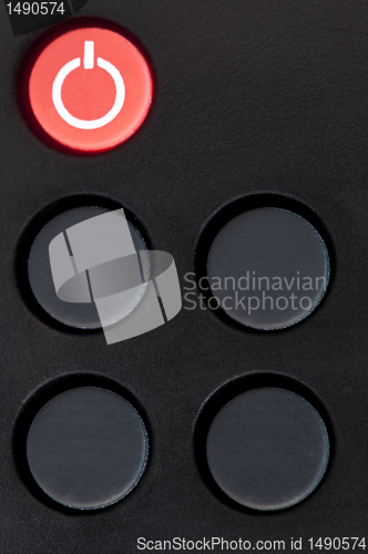 Image of Television remote control buttons