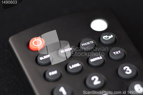 Image of Television remote control buttons