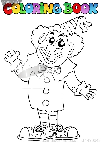 Image of Coloring book with happy clown 7