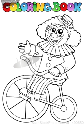 Image of Coloring book with happy clown 4