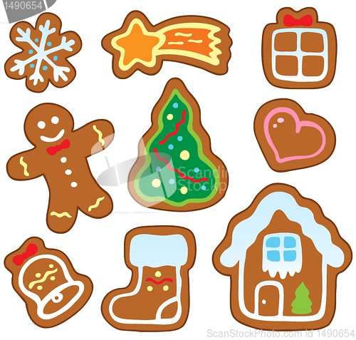Image of Christmas gingerbread collection 1