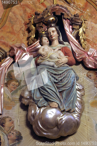 Image of Blessed Virgin Mary with baby Jesus