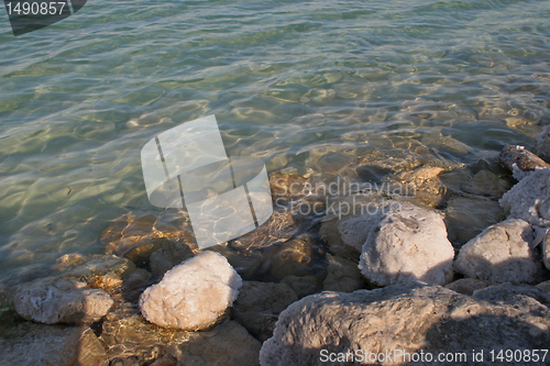 Image of The big crystal of salt of Dead Sea