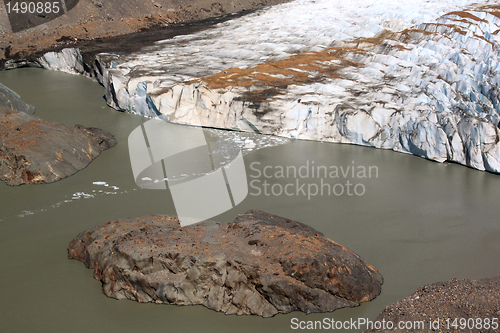 Image of Island and glacier
