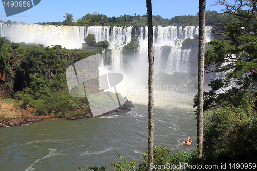 Image of Falls and boat