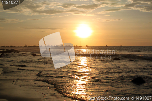 Image of Sea and sunset