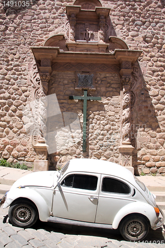 Image of Church and car