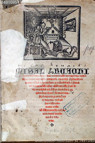 Image of First page of medieval missal