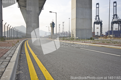 Image of Under the bridge. Urban scene