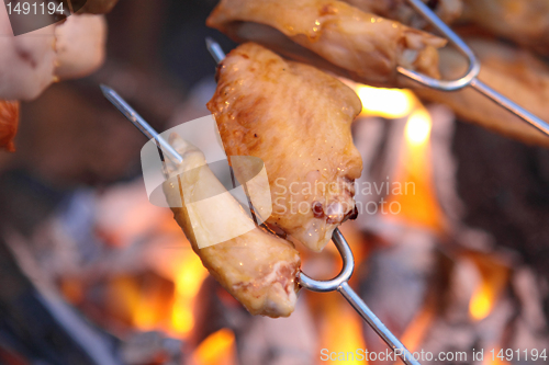 Image of Grilled barbecue on outdoor 