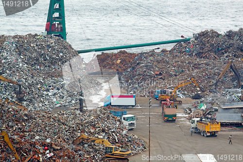 Image of scrap yard recycling