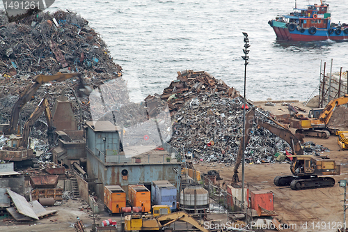 Image of scrap yard recycling