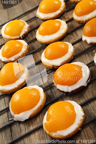 Image of Ready Easter cookies on wire rack.