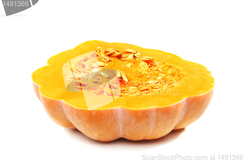 Image of Half a ripe pumpkin