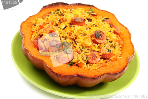 Image of Roast in a pumpkin.