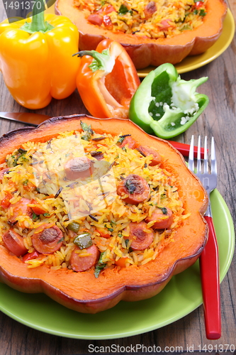 Image of Roast in a pumpkin.
