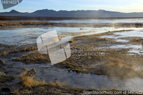 Image of Mountain and hot springs