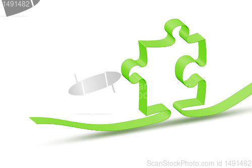 Image of ribbon jigsaw puzzle