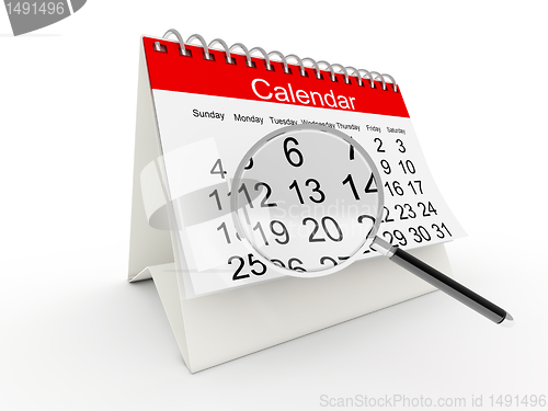 Image of 3D desktop calendar