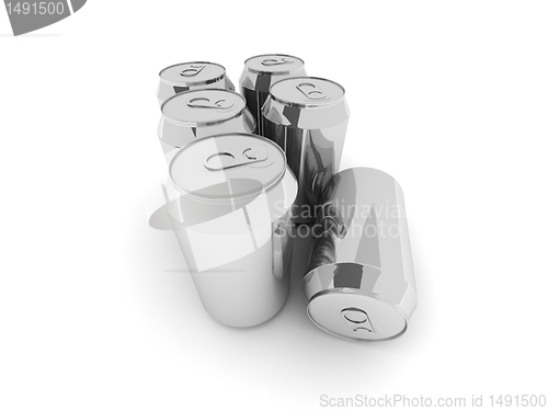 Image of aluminum packaging for beverages 