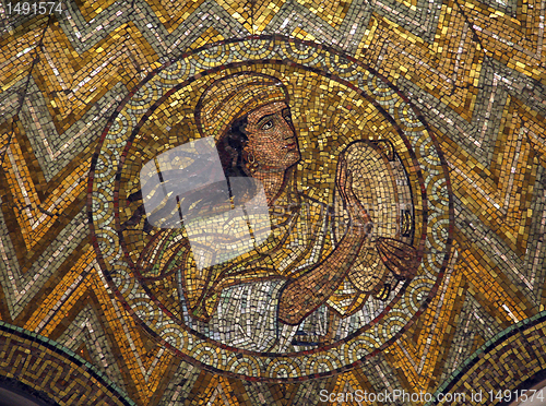 Image of Adam, mosaic