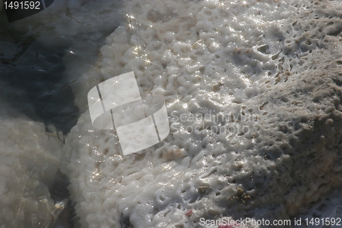 Image of The big crystal of salt of Dead Sea