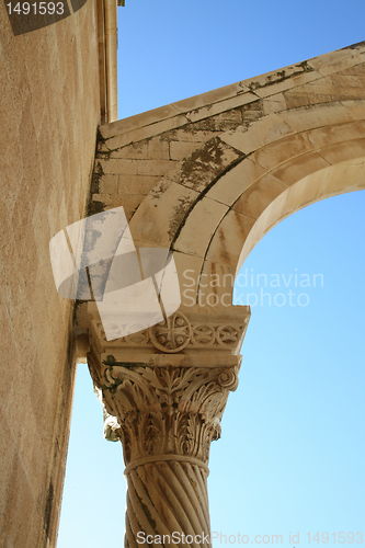 Image of Pillar on Basilica of the Transfiguration, Israel