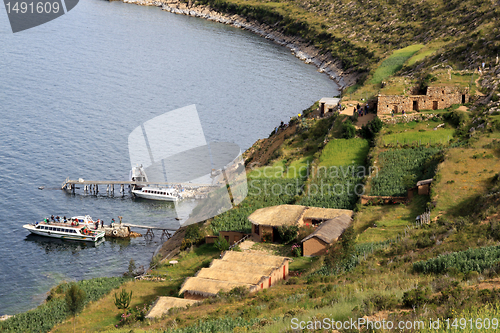 Image of Boats and island