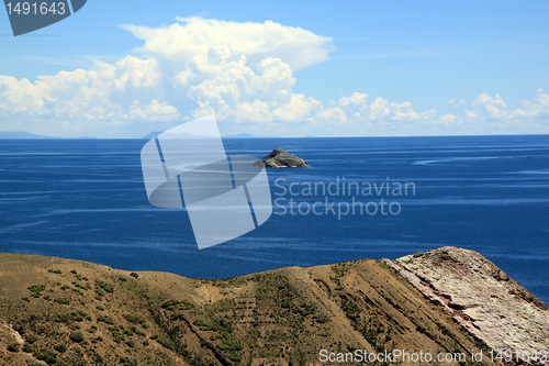 Image of Island and lake Titicaca