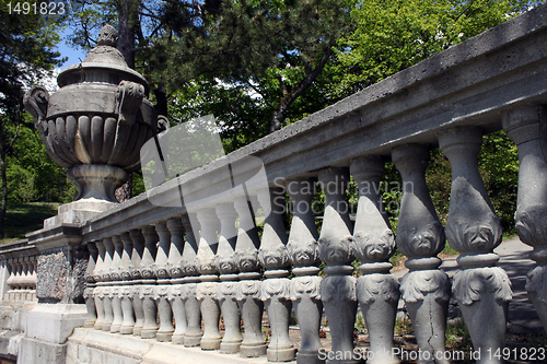 Image of fence in a park