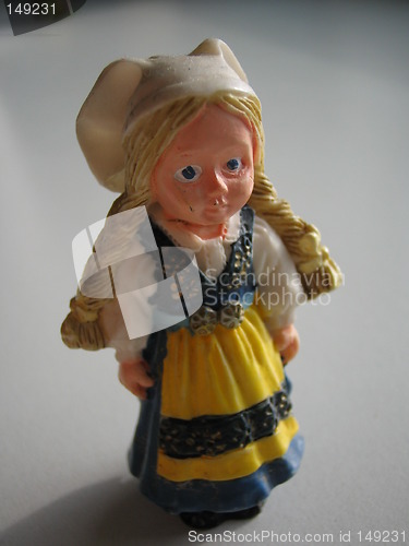 Image of Girl in swedish folk costume