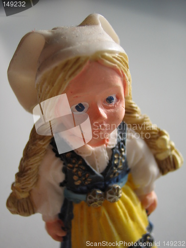 Image of Girl in swedish folk costume