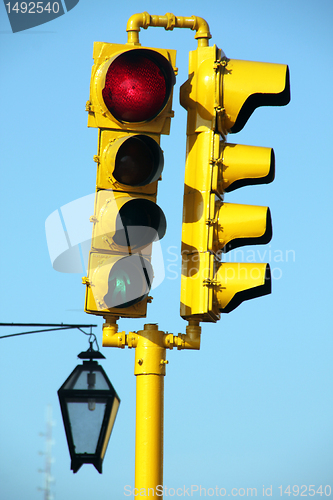 Image of Yellow street light