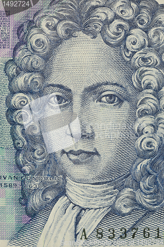 Image of portrait of 50 kuna croatian banknote