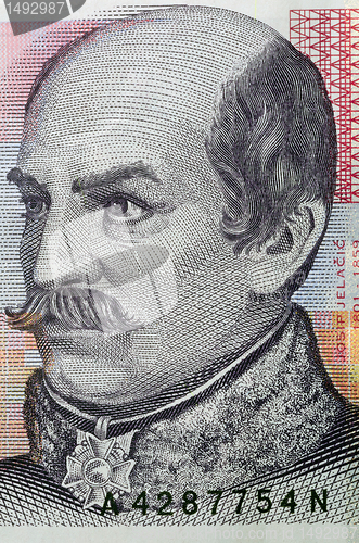 Image of portrait of 20 kuna croatian banknote