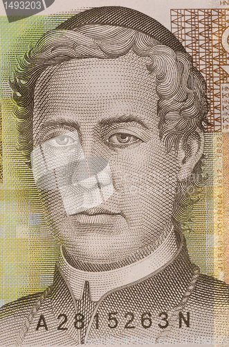 Image of portrait of 10 kuna croatian banknote