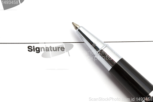 Image of Pen and signature
