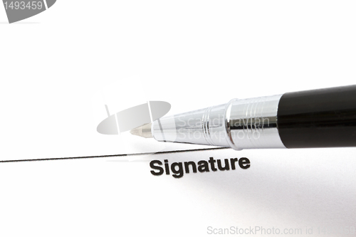 Image of Pen and signature