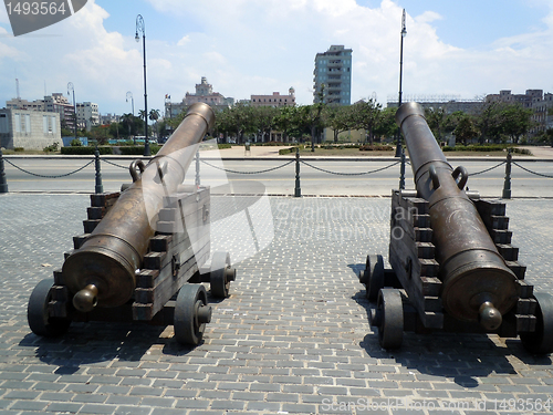 Image of Bronze guns