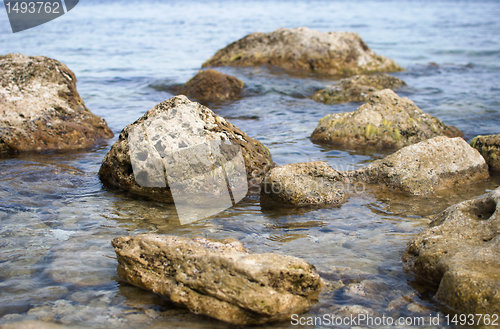 Image of stones in the water