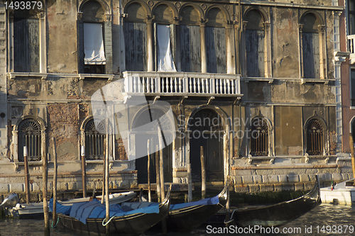 Image of Very old facade of Venice