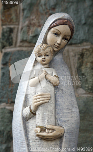 Image of Blessed Virgin Mary with baby Jesus