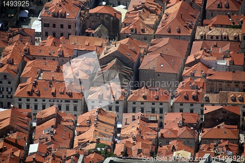 Image of Red roofs of Dubrovnik