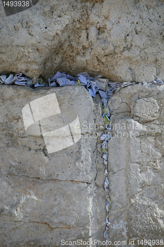 Image of Detail of the western wall - Jerusalem