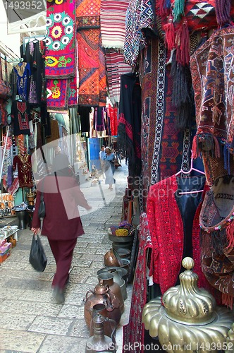 Image of   	east market in jerusalem old city