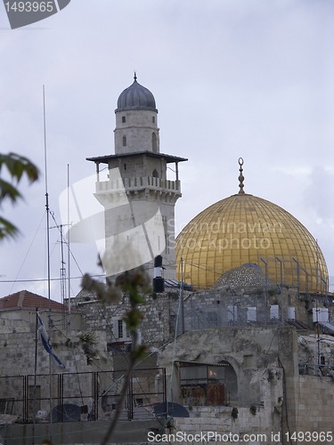 Image of Minaret And Gold Dome of the rock