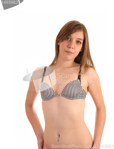 Image of Pretty woman with bra.