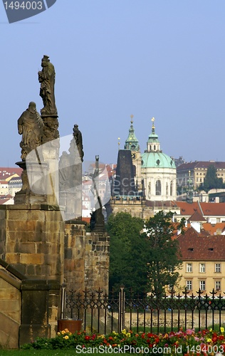 Image of Charles bridge and churches